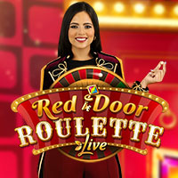 Red Door Roulette online game logo by Evolution on leon-casino-france.com